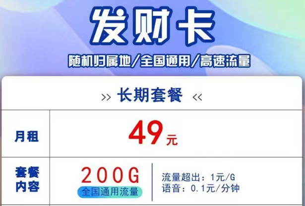 聯通線上流量卡有長期套餐嗎？聯通發財卡、吉祥卡、銀兔卡9元月租卡|純通用流量