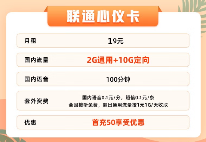 好用的聯通流量卡|低月租、資費低、性價比高！