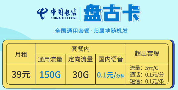 優惠好卡推薦|39元月租卡/抖音、騰訊可用定向免流！